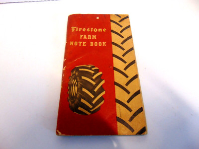 Vintage Firestone Farm Notebook 1954, 1955, 1956