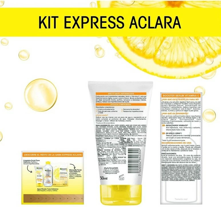 Garnier Skin Active Kit: suero, crema y gel kit Foto 2 de 4