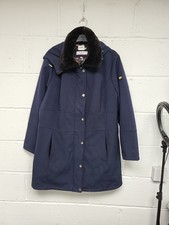 Eliza J Navy Blue Mid Lenght Softshell Fleece Lined Coat.size 1x.pw2003451