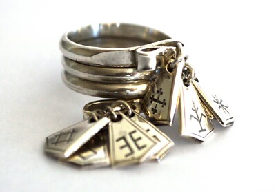 Bride's ring / 7 day ring in silver