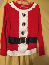 Santa Christmas Shirt Holiday Design Size 10