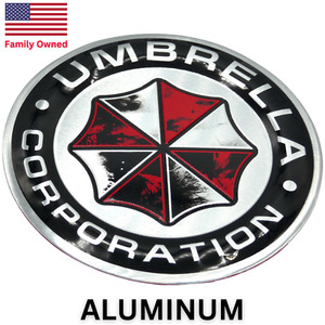 6pcs Umbrella Corporation Metal Decal Stickers – Resident Evil Car Emblem Badge Set
