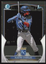 2023 Bowman Chrome Prospects #BCP-17 Austin Charles Kansas City Royals