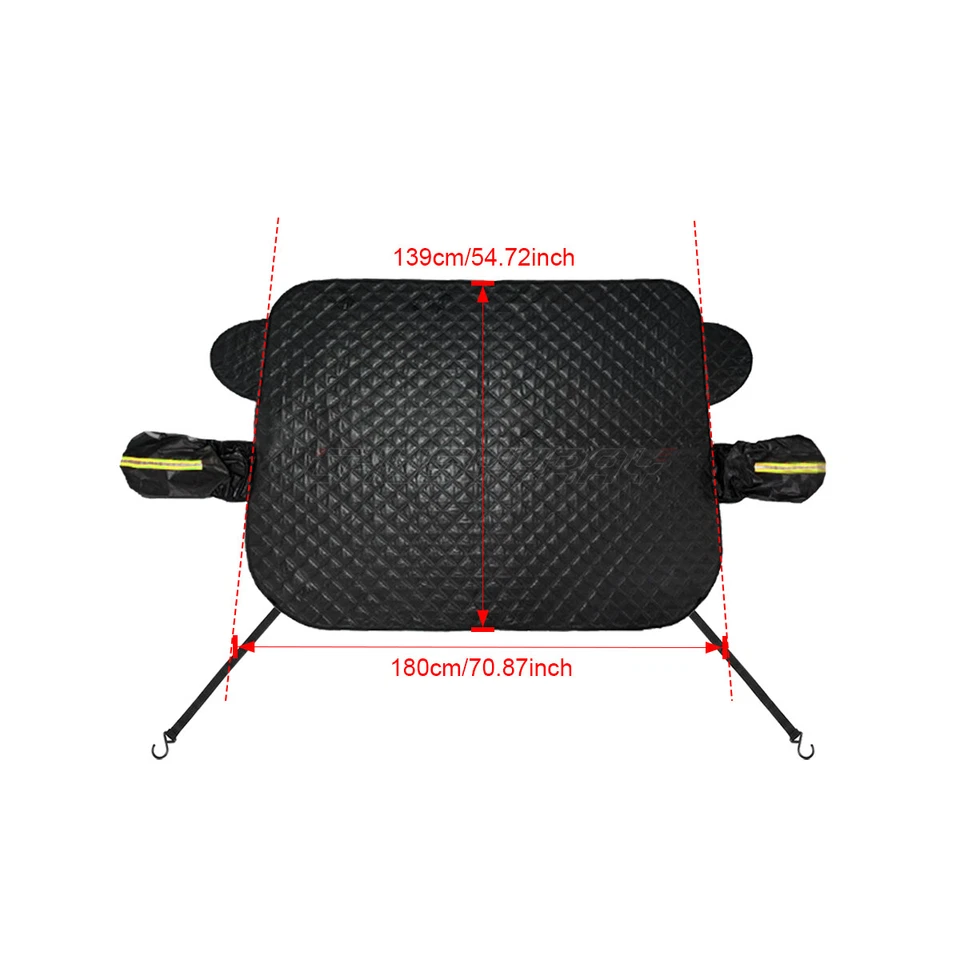 Protector de cubierta de parabrisas de coche nieve polvo hielo protección contra escarcha ventana parasol EE. UU. Foto 2 de 4