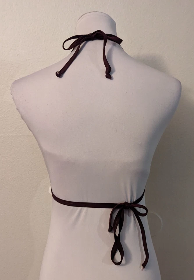 Novo corpo Gap tamanho XS biquíni de cordas triângulo maiô top bordô não acolchoado 2109 - Imagem 3 de 4