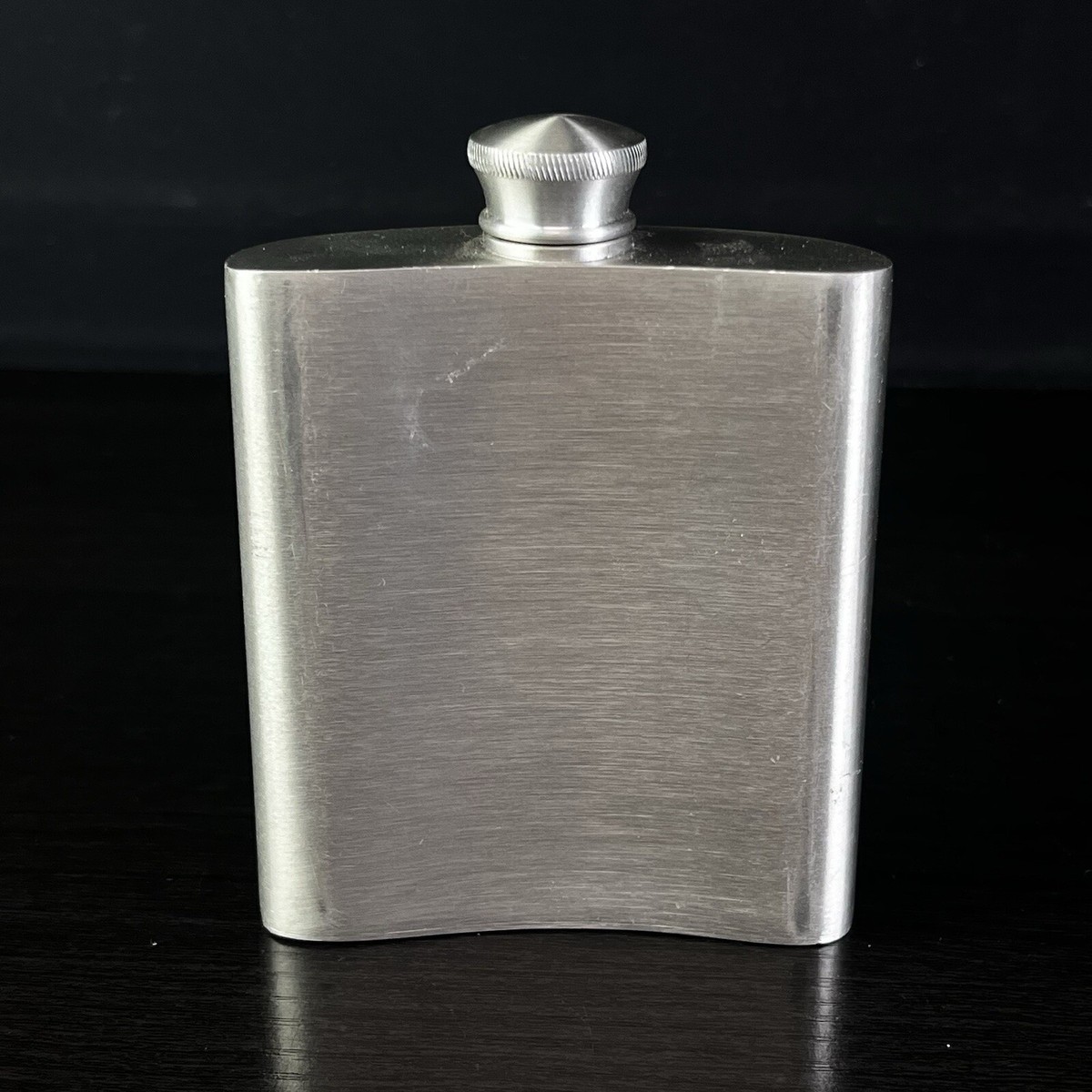 VINTAGE Selwin Pewter Flask 4 3/8