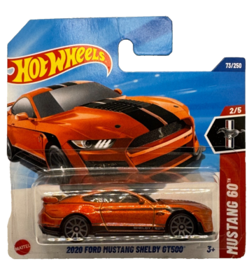 Hot Wheels 2020 Ford Mustang Shelby GT500 Orange Mustang 60th No