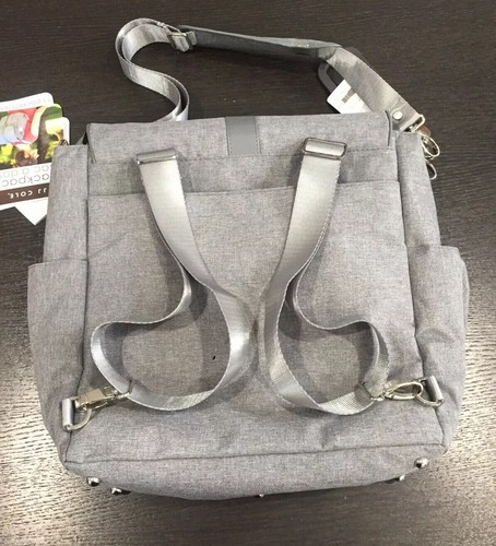 JJ COLE Backpack Diaper Bag in Heather Grey Brand New - Picture 10 of 11