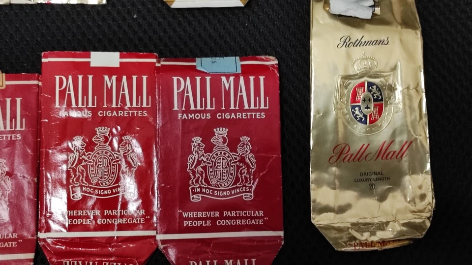 Pall Mall Pacchetti Sigarette Vintage Vuoti - Immagine 4 di 4