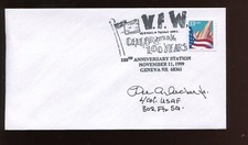 Lee Archer  WW2 Tuskegee Airmen Only Flying Ace Sign Cover DC2109