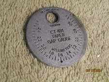 Vintage Champion Spark Plug Taper Gap Gauge # CT481 .020 - .100 thickness USA