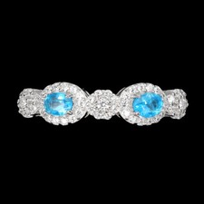 925 Sterling Silver Ring Oval Blue Apatite Natural Gemstone Jewelry Size 9