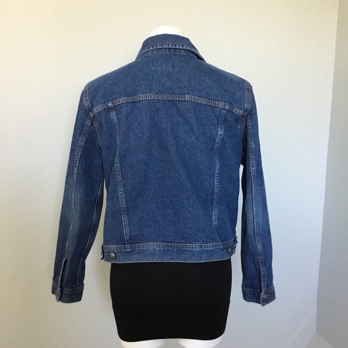 90s Y2K Vintage IZOD Denim Blue Jean Jacket Woman's Size Petite Large - Picture 3 of 15