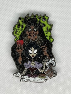 Snow White and Evil Queen Fantasy Pin Tim Burton Style Art
