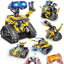 Robot Building Toys for Kids - 5 in 1 Remote  APP Controlled Building Set  RC