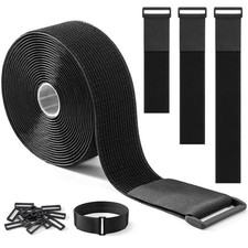2''x 16Ft Heavy Duty Hook and Loop Straps with 15 Buckles