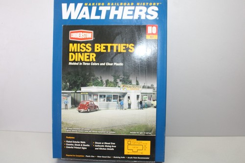 Walthers 532909 kit de construcción Miss Bettie's Diner escala H0 embalaje original | Zustand: Gebraucht