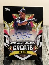 2025 Topps Frank Thomas Auto Black #03/10 MLB All-Star Game Greats White Sox