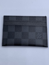 Portafoglio Louis Vuitton Damier in tela grafite doppio porta carte