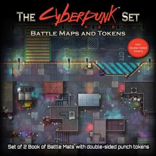 Loke Battle mats - The Cyberpunk Set: Books of Battle Mats & Tokens for Cyberpun
