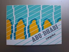 Cargolux Aufkleber Sticker Postkarte AK Abu Dhabi UAE VAE Luxemburg