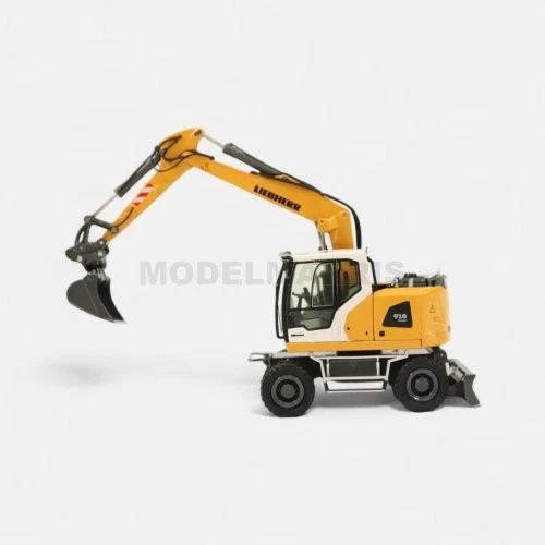 NZG 1096 LIEBHERR A918 Compact Litronic escavatore gommato 1/50 - Immagine 4 di 4