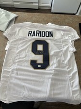 Raridon Notre Dame Fighting Irish #9 White Autographed Jersey Beckett