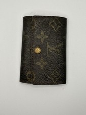 Louis Vuitton Monogram Leather 6-Key Holder Key Case Brown Logo