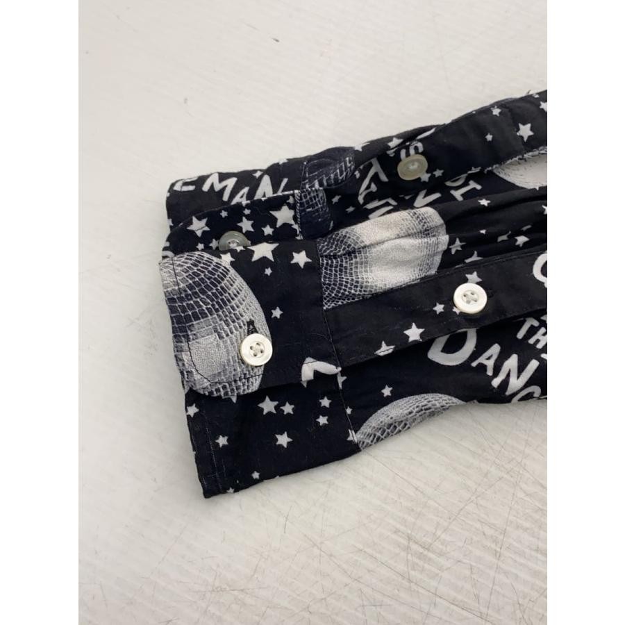 WACKO MARIA Mirror Ball Long Sleeve Shirt M Rayon All-Over Pattern Black