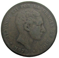 1879 Spain 10 CENTIMOS Coin!!