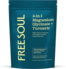 Magnesium Glycinate 4-in-1 1283mg + Turmeric 90 Tabs 0.15 per thousand milligrams