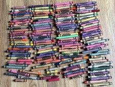 Huge Lot of 100 Vintage Crayola Crayons Some Retired Colors Binney Smith USA
