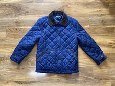 Ralph Lauren Women’s Blue Quilted Jacket Size Medium 10 - 12