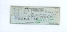 PHIL SPECTOR Firmado Autógrafo Compañía Cheque BEATLES RONETTES RONNIE SPECTOR ACCT