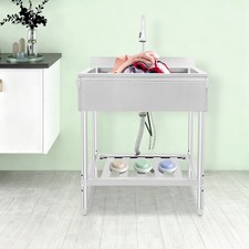 Stainless Steel Utility Sink, Free Standing Kitchen Sink, Free Standing Sink