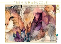 Calvendo Puzzle Wild Cat | 1000 Pieces, Finished Size 25.2 × 18.9 In (64 × 48 Cm