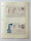 Vintage Lot of 2 First Day Cover Envelopes - Sam Rayburn /  USA Flag  - *1963*