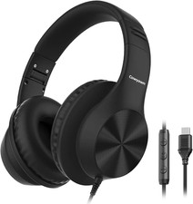 USB C Headphones Wired, over Ear USB-C Wired Headphones with Mic  USB-C Headpho