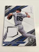 2022 Panini Chronicles Limited Swatches Spencer Strider Braves Player Worn Patch
