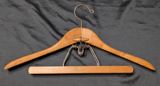 Vintage Setwell Hanger 18" Wooden Heavy Duty Suit  Clamp Valet USA