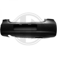 Diederichs Stoßstange Hinten lackierbar + großes  Auspuffloch für VW Polo 6R Ba