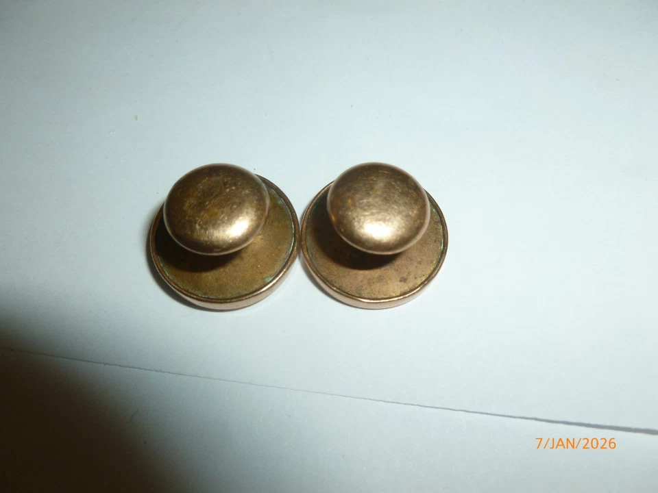 Antique  Victorian Cufflinks Pat. 1883 Natural Tiger's Eye Gemstone Gold Filled - Image 4 of 4