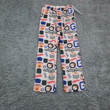 Gap Kids Sleep Pajama Pants Youth 14 Gray Varsity Football Sports 25x27.5 NWT