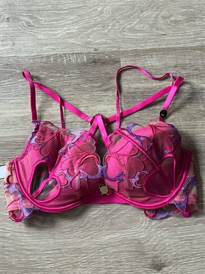 Ann Summers The Love gepolsterter rosa Ausschnitt-BH vorne geschlossen Größe 34C KOSTENLOSER VERSAND
