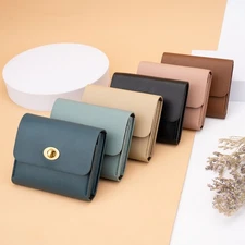 Small Women's Coin Purse Change Wallet Mini Leather Key Coin Card Holder Pouch