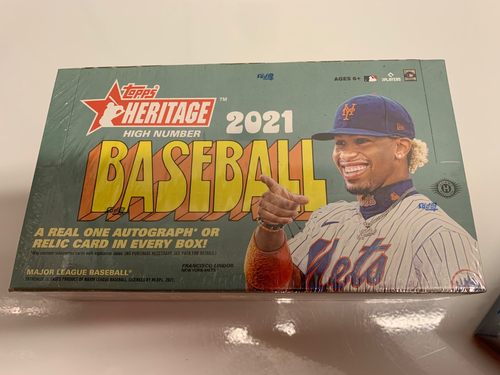 2020 Heritage High# & 2021 Heritage High# Fact.Sealed 24 Pack Baseball Hobby Box - Picture 3 of 5