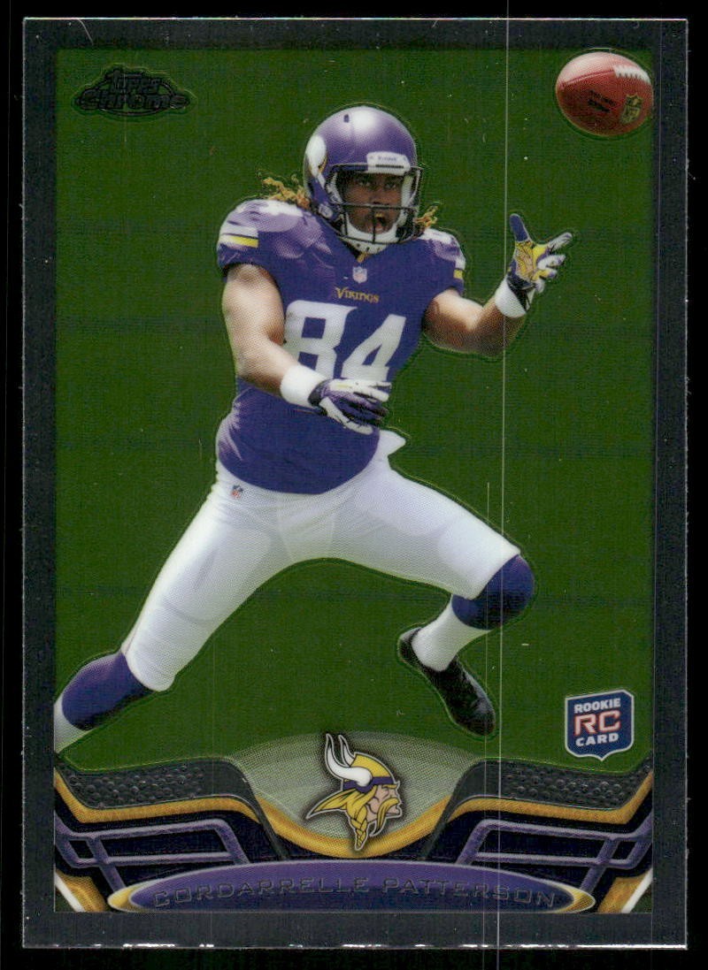 2013 Topps Chrome #19 Cordarrelle Patterson Rookie RC Vikings football card