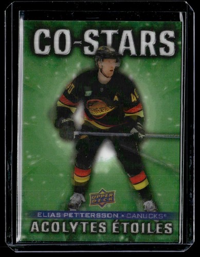 Elias Pettersson / Quinn Hughes #CO-7 2025 Upper Deck Tim Hortons Co-Stars card