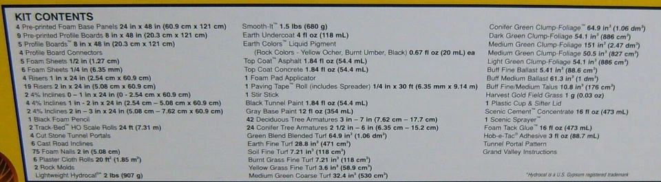 Woodland Scenics HO Model Rail Road Train Grand Valley Layout Kit 4x8 WOOST1483 - Image 3 of 3