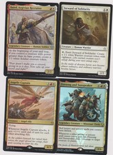 RED-WHITE HUMAN SOLDIER DECK 40 CARDS N-MINT MTG MAGIC UNPLAYED foils & rare S16